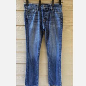 Vintage Y2K Abercrombie & Fitch Men's Low Rise Slim Straight Leg Jeans 34x34